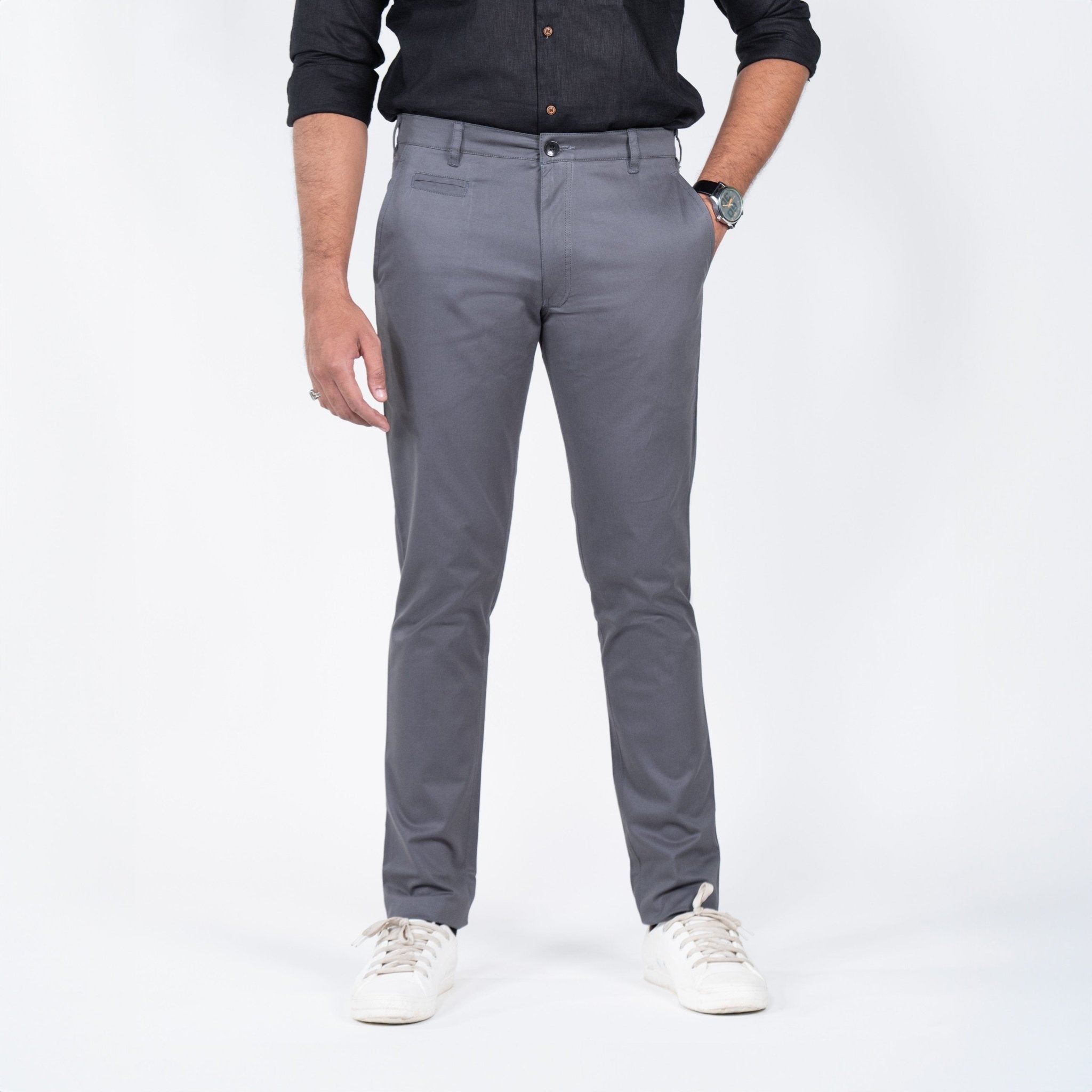 New men's fashion casual pants 100% cotton, high quality men's business  casual pants | Wish
